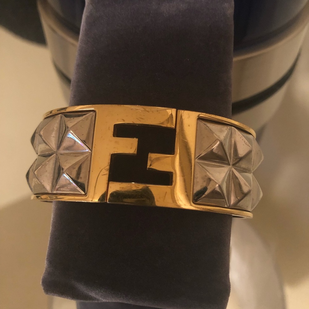 Authentic Fendi Fendista gold/silver bracelet
